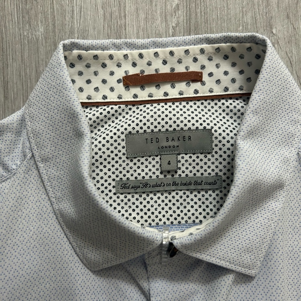 Ted Baker Mens Button Down Shirt Dress Shirt Sport Shirt ted size 4
